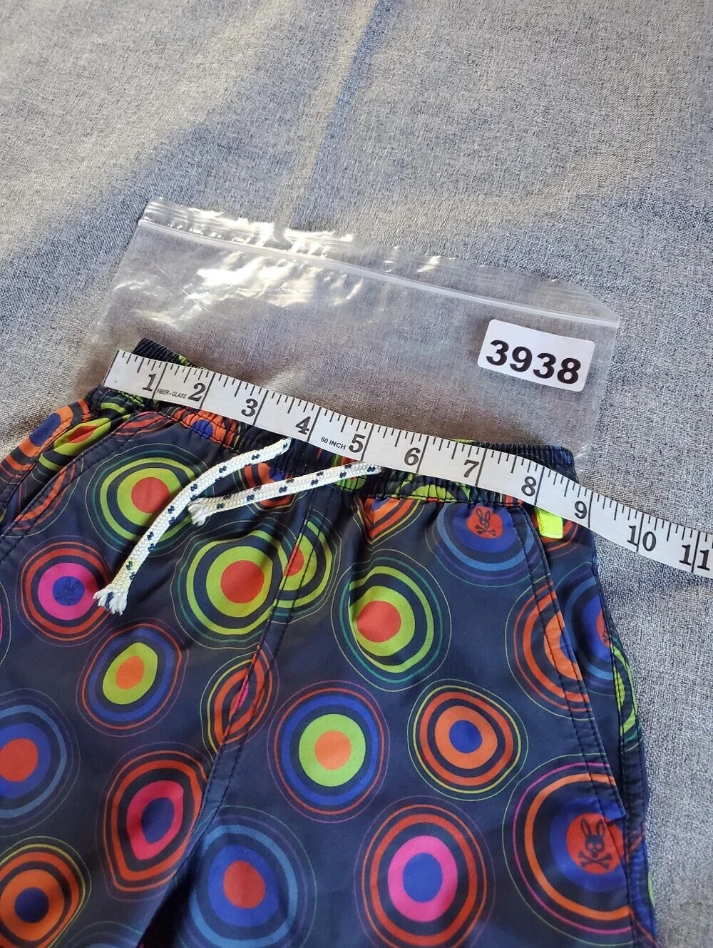 Psycho Bunny Boys Swim Trunks Multicolor Summer Beach Vacation Size 4 Mesh Lined